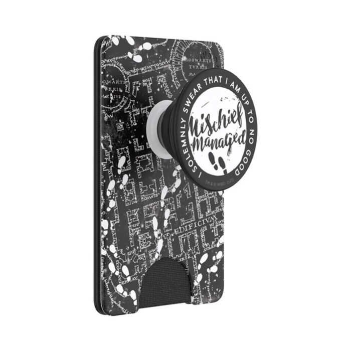 Portofel pentru telefon PopSockets PopWallet Mischief Managed Marauders Map