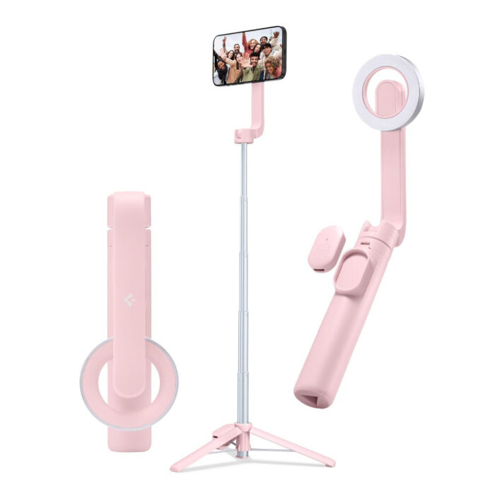 Selfie Stick Compatibil MagSafe 67cm Spigen S570W Misty Rose