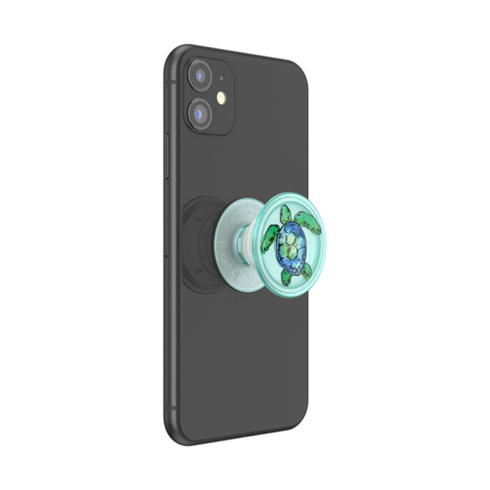 Suport pentru Telefon Popsockets PopGrip PlantCore Translucent Tortuga 1